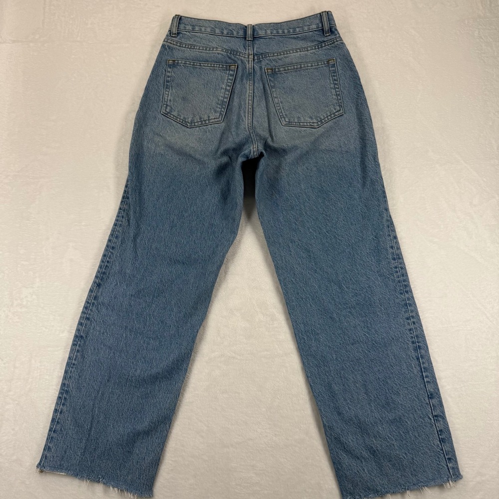 Reformation Montauk Jeans Light Wash High Rise Wide Leg Crop Size 25